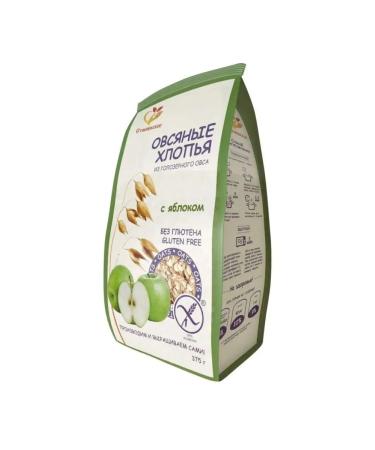 Stashevskoe Oatmeal flakes without gluten with an apple 375 gr 2 pcs - Buy Online on GoSupps.com