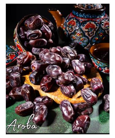 AROBA Dates of Mazafati Iranian without sugar 1500 grams - Buy Online on GoSupps.com