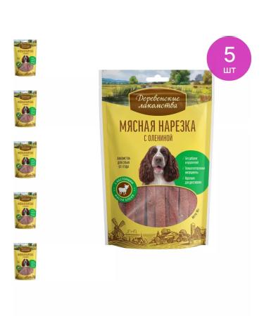 Country delicacies Dog treating meat cut with venison 90g 5 pcs
