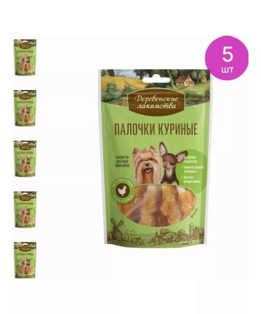 Country delicacies Dog's treats for chicken sticks for mini-rock 55g 5 pcs