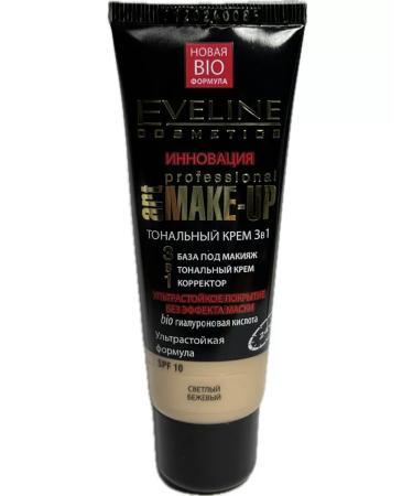 EVELINE Tonal cream 3B1 Art Make Up light-beige 30 ml
