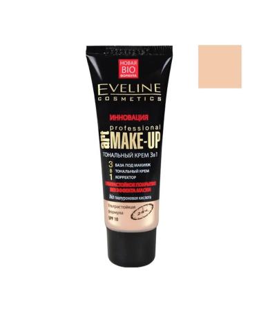 EVELINE Tonal cream 3B1 Art Make Up light-beige 30 ml - Buy Online on GoSupps.com