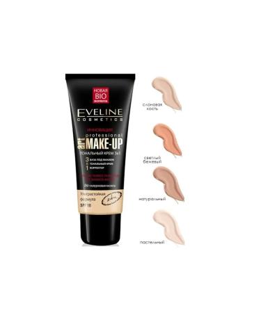 EVELINE Tonal cream 3B1 Art Make Up pastel 30 ml - Buy Online on GoSupps.com