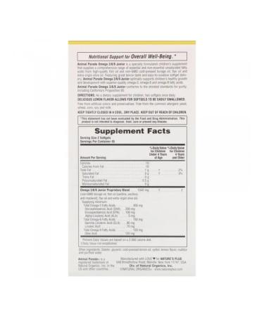 Natures Plus Vitamins for children omega 3 6 9 - Buy Online on GoSupps.com