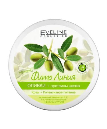 EVELINE Nutritional olive cream+silk proteins 210 ml - Buy Online on GoSupps.com