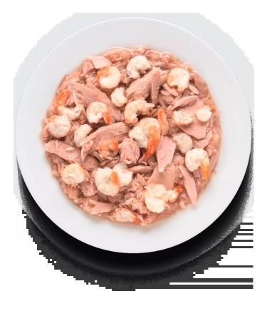 Grandorf Canned food for cats tuna with shrimp 70g x 12pcs - Buy Online on GoSupps.com
