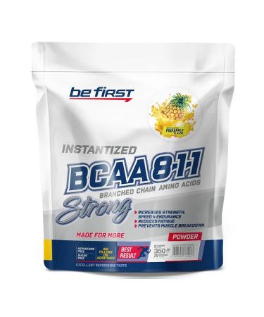 Be First BCAA Instantized Powder BCAA 8 1 1 1 powder 350 g pineapple - Buy Online on GoSupps.com