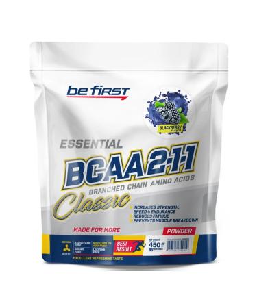 Be First BCAAA BCAA Classic amino acid powder 450 g blackberry - Buy Online on GoSupps.com