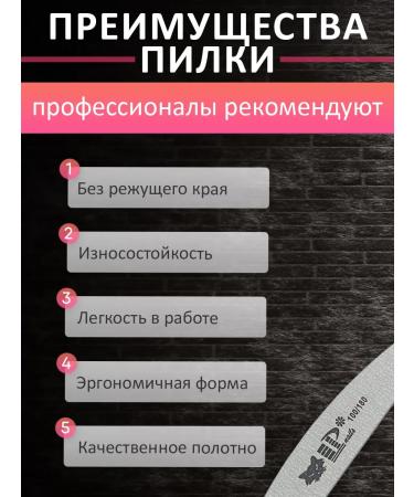 Panda Glamour Nail files 100 180 grit Lisa Profi 5 pcs - Buy Online on GoSupps.com