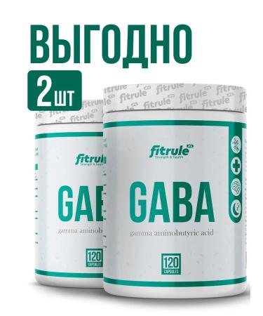 Fitrule Nutrition 2 packages of the Gaba 120 Fitrule amino acid mate gamet dietary supplement