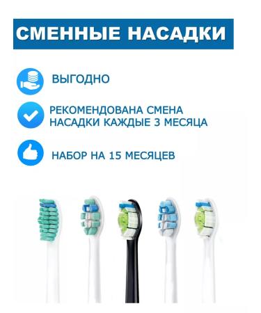 ProSmile Capable nozzles with Philips Sonicare 5 pcs - Buy Online on GoSupps.com