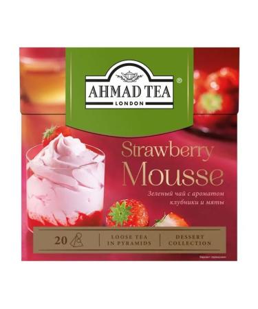 Ahmad Tea Tea green strawberries and mint Strawberry Mousse 4 Cor. 20pir - Buy Online on GoSupps.com