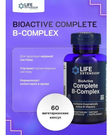 Life extension Bioactive B-complex 60 vegetarian capsules