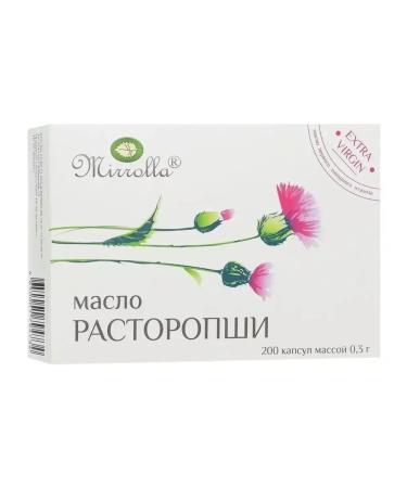 mirrolla Milk thistle oil in capsules with vitamin E 200 pcs