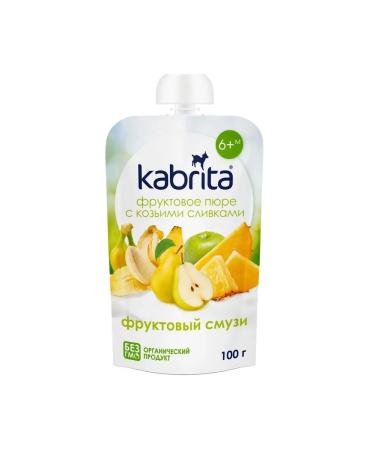 Kabrita Puree fruit smoothies with goat cream 6 pcs - Buy Online on GoSupps.com