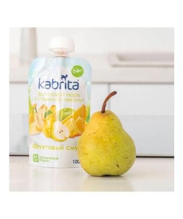 Kabrita Puree fruit smoothies with goat cream 6 pcs - Buy Online on GoSupps.com