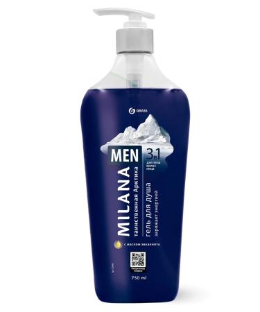 GRASS Shower gel moisturizing Milana Men 750 ml - Buy Online on GoSupps.com