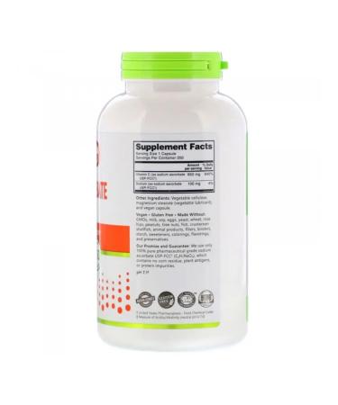 NutriBiotic Sodium ascorbate Capsules - Sodium Askorbat 250 caps - Buy Online on GoSupps.com