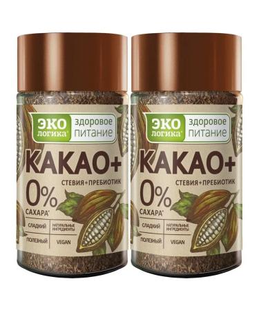 EcoLogic Cocoa cocoa+ with stevia and prebiotic 125g x 2pcs