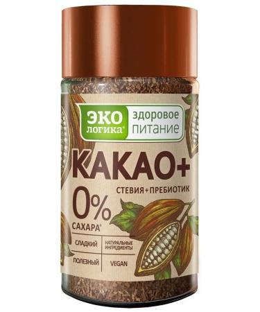 EcoLogic Cocoa cocoa+ with stevia and prebiotic 125g x 2pcs - Buy Online on GoSupps.com