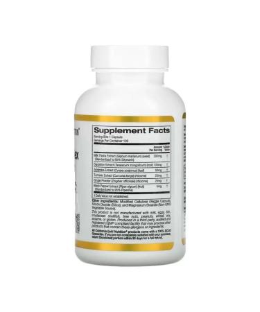 California Gold Nutrition Silimarin complex 120 capsules - Buy Online on GoSupps.com