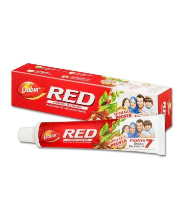 Dabur Ayurvedic toothpaste Red Red 100 g 4 pcs - Buy Online on GoSupps.com