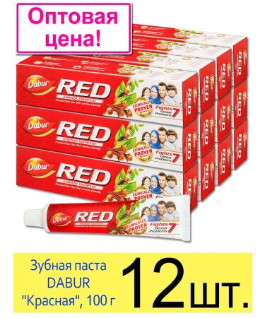 Dabur Ayurvedic toothpaste Red Red 100 g 12 pcs