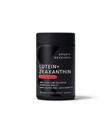 Sports research Luthein and Zeaksanthin lutein + zeaxanthin 20mg 120 capsules - Buy Online on GoSupps.com