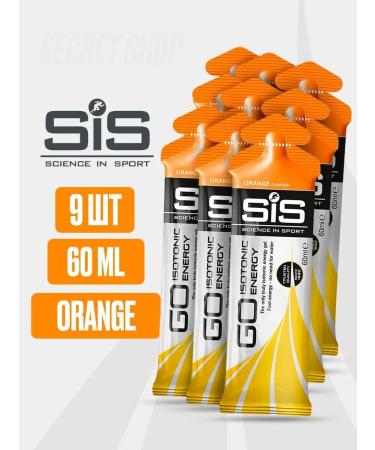 Science in Sports SIS SIS gel orange 9 pcs isotonic energy sport