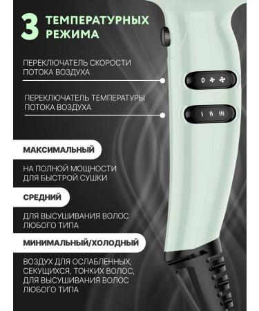 Ollin Professional Hair hater OL-7202 Green 1 pcs - Buy Online on GoSupps.com