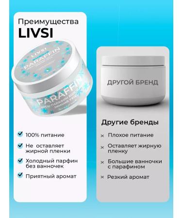 LIVSI Paraffin cream is cold for the hands of the legs winter care 150 ml - Buy Online on GoSupps.com