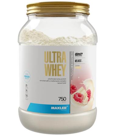 maxler Whey -coil protein Ultra Whey 750 g white chocolate with raspberries - Buy Online on GoSupps.com