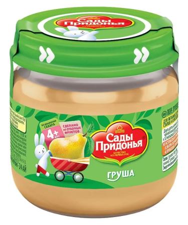 Gardens of Pridonya Puree "Gardens Pridonya" Pear from 4 months 12x80gr - Buy Online on GoSupps.com