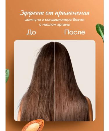 Beaver Shampoo and hair balm with argan oil 60 40 ml - Buy Online on GoSupps.com