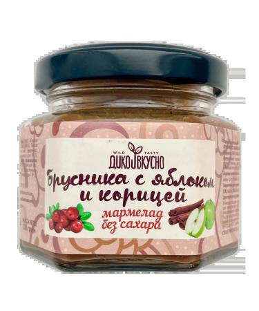 Wildly delicious Marmalade without sugar lingonberries with apple and cinnamon 100g