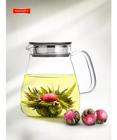 THEATASTY Green tea opening flower with grapes 50 g - Buy Online on GoSupps.com