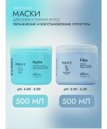 Kaaral Hydra + Filler hair masks