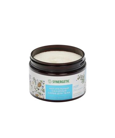 SYNERGETIC Sugar scrub for coconut and macadamia oil 300ml - Buy Online on GoSupps.com