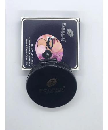 Compact powder for the face of with silk