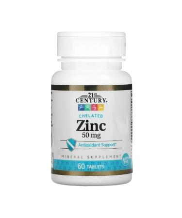 21st Century Zinc Helat and Calcium for Health 60 Tab