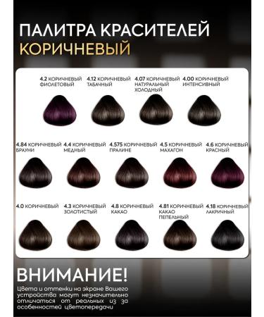 Kapous Hair dye 4.84 Brown brownie 2pcs - Buy Online on GoSupps.com
