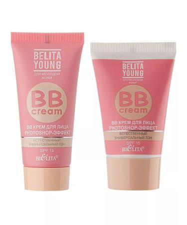 BIELITA/ BB face cream Belita Young Photoshop 2 pcs - Buy Online on GoSupps.com