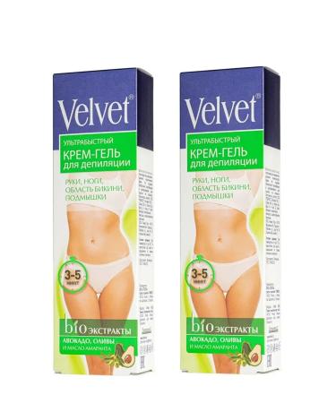 Velvet Ultrabi-stroke gel for depilation of 125 ml 2 pcs - Buy Online on GoSupps.com