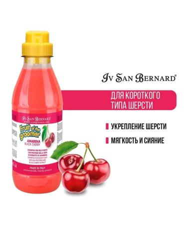 iv san bernard Black cherry shampoo for short wool proteins 1 liter - Buy Online on GoSupps.com