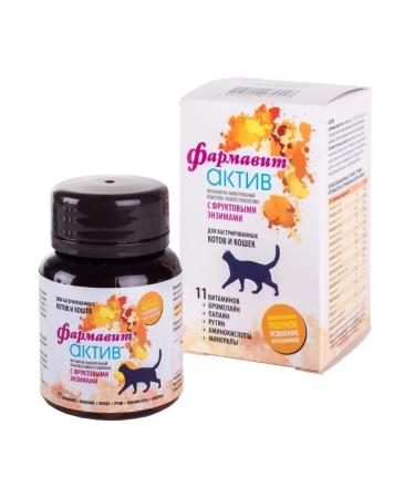 Farmavit Active Vitamins for castrated cats and cats 60t