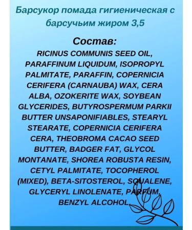 Hygienic lipstick with badger fat. 2 pcs 3.5 g - Buy Online on GoSupps.com