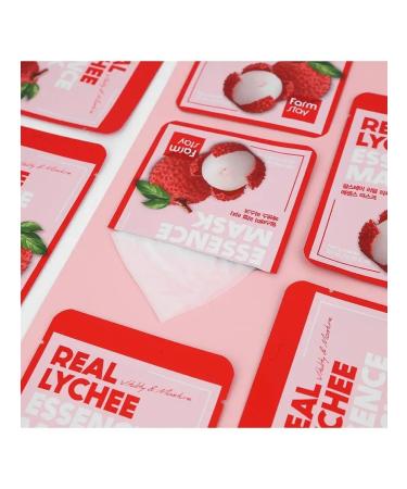 farmstay Fabric face mask with extract Lichi 23 ml - Buy Online on GoSupps.com