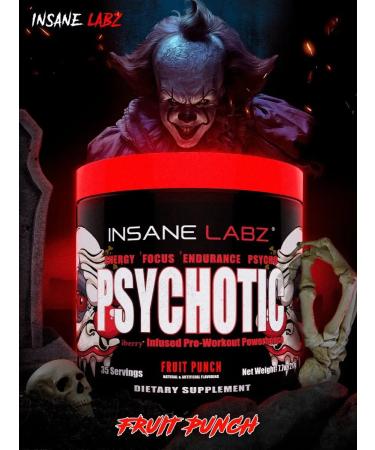 Insane Labz Psychotic Red Fruit punch pre