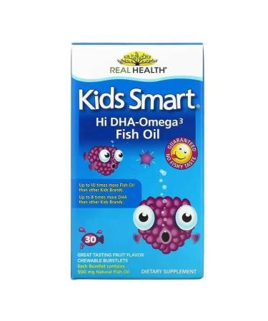 Bioglan Omega-3 and dgk fruit taste 30 chewing capsules