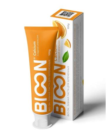 BIO ON Toothpaste for pregnant women with calcium sweet orange - Buy Online on GoSupps.com